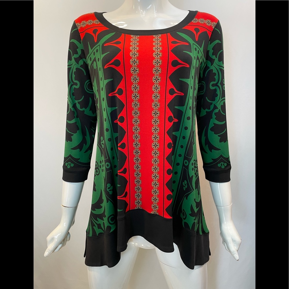 EVA VARRO   NGB 3/4 SLEEVES NECK BAND TUNIC BETHANY